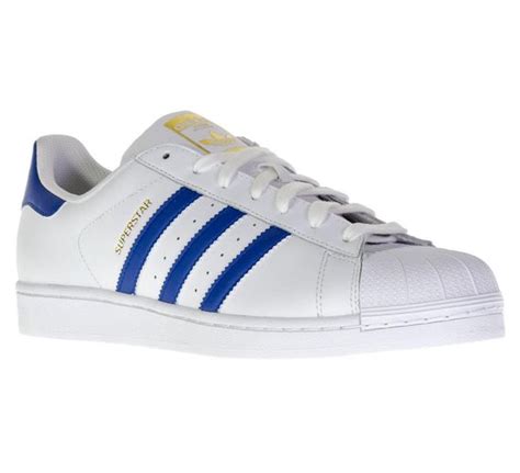 adidas superstar blauw wit